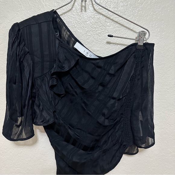 IRO Polk Top one shoulder ruffle size 36 - Picture 7 of 13